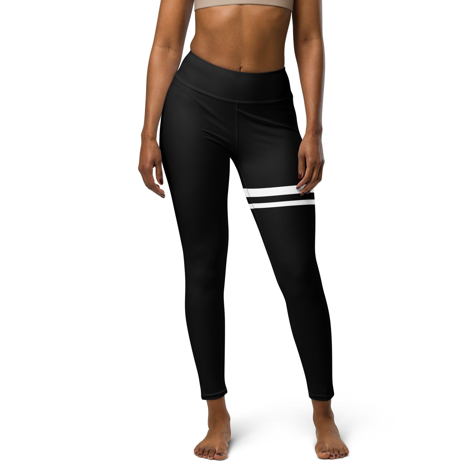 Thigh Stripe/ Morning Worship and Workout - Yoga Leggings