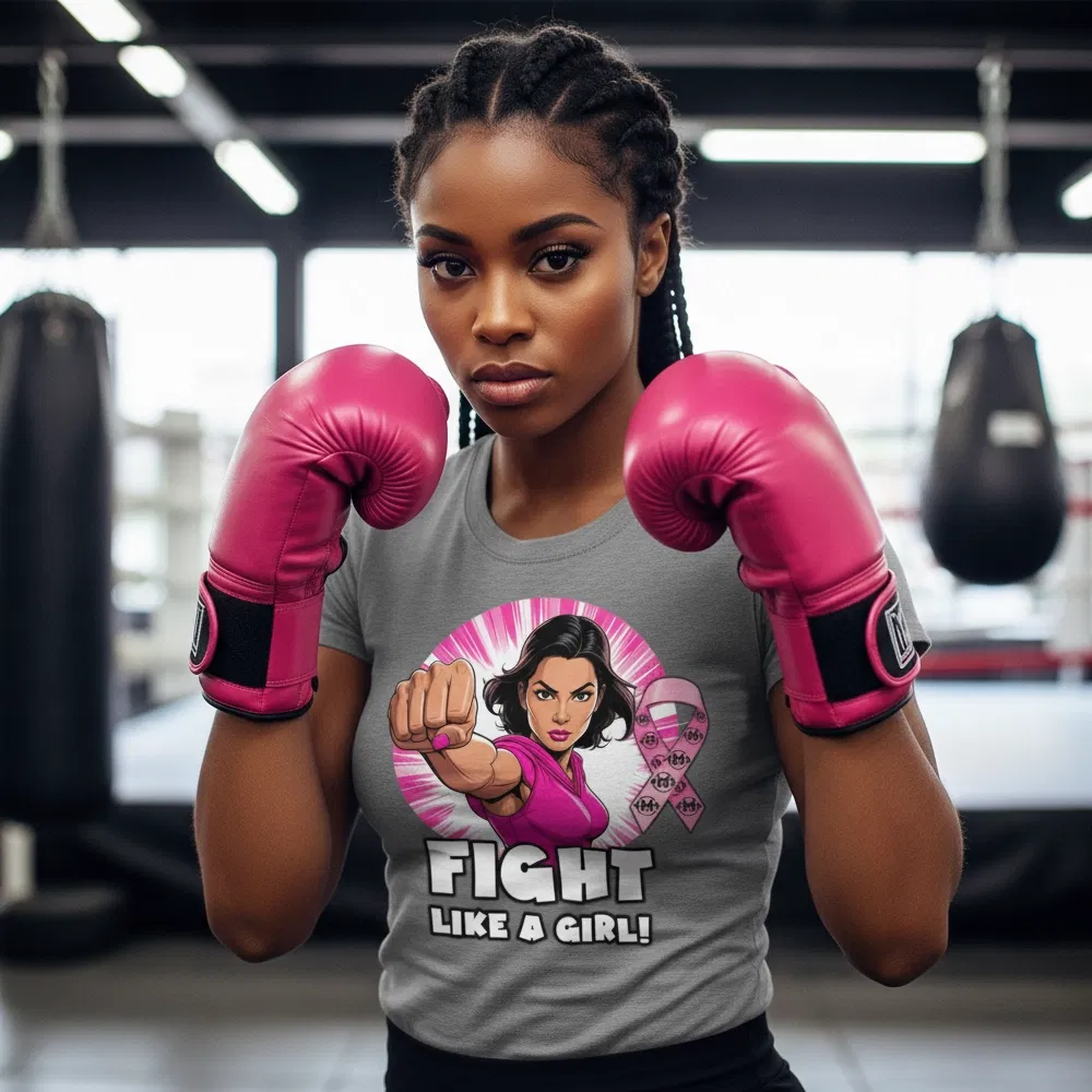 “Fight Like A Girl” Breast Cancer Awareness classic tee