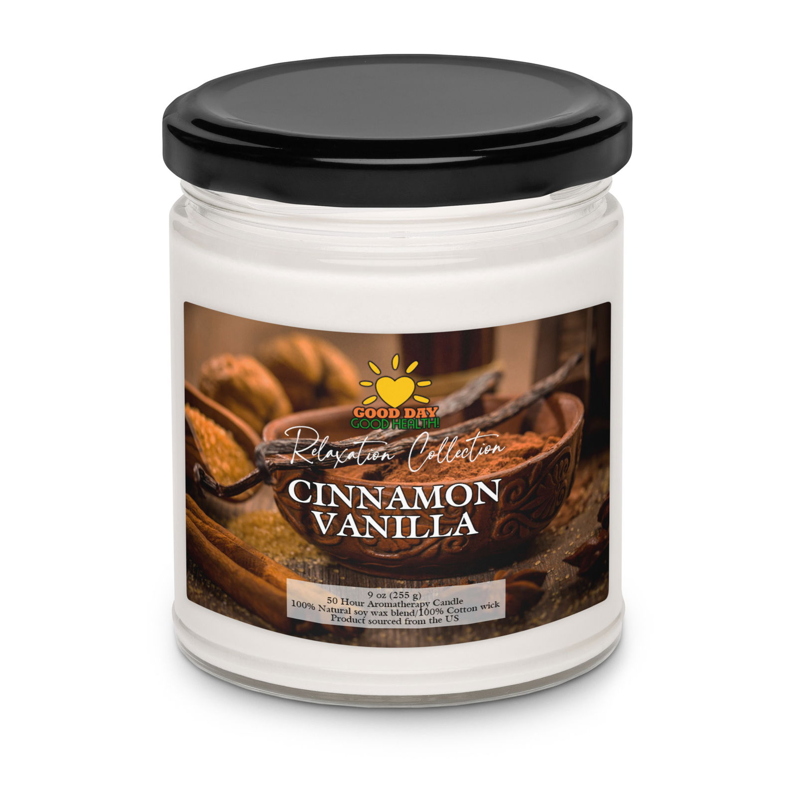 GDGH Cinnamon Vanilla Aromatherapy Candle