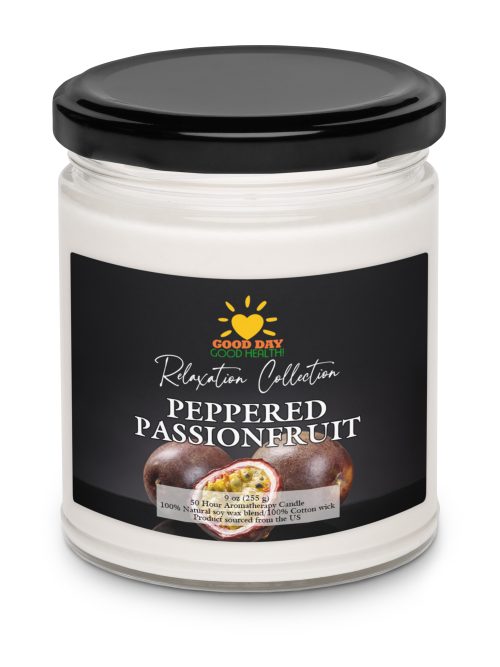 Aromatherapy Scented Soy Candle - Peppered Passionfruit