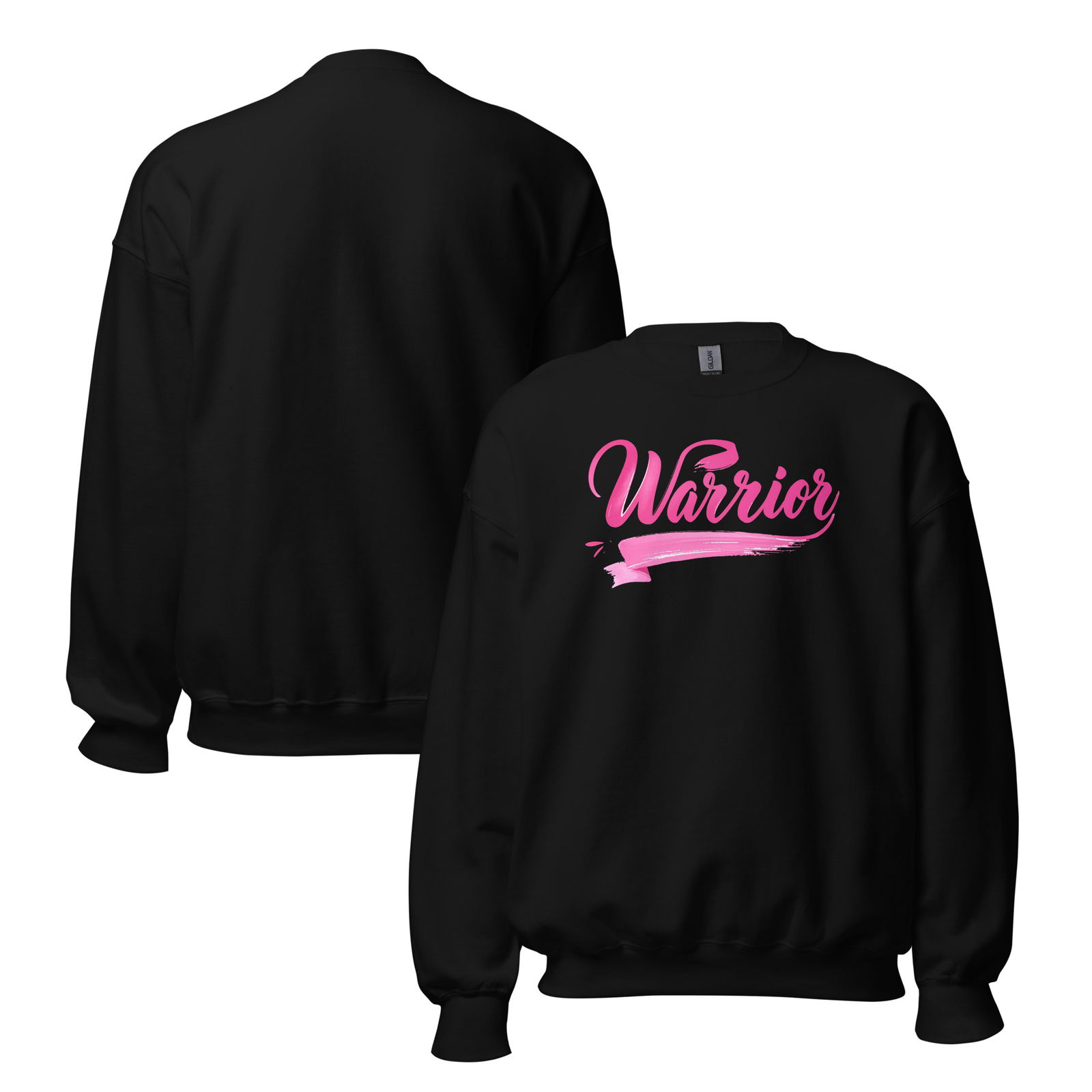 “Warrior” Breast Cancer Awareness Crew Neck Sweatshirt