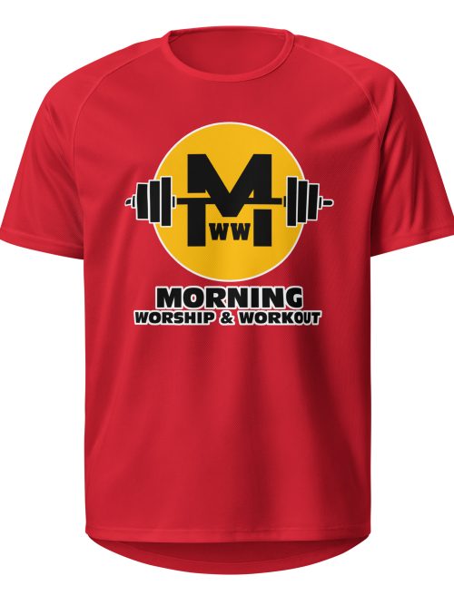 Morning Worship and Workout Logo - Unisex sports jersey