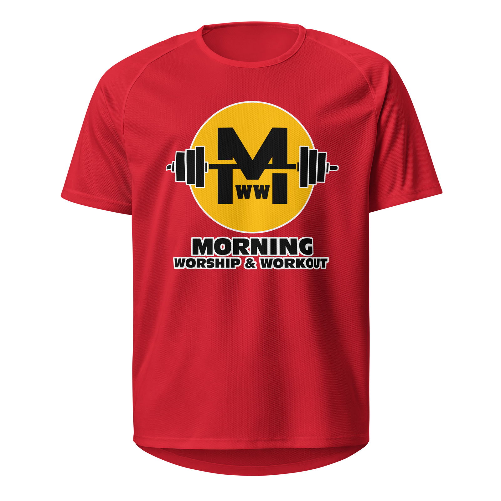 Morning Worship and Workout Logo - Unisex sports jersey