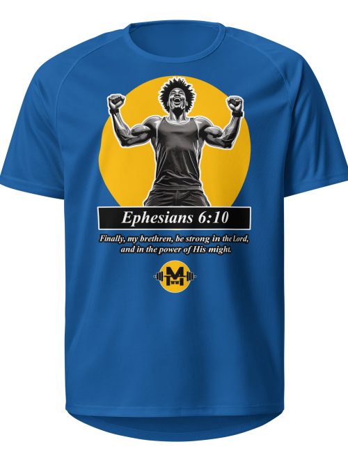 “The Power of His Might” – Unisex sports jersey